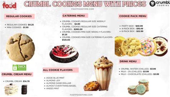 Crumbl Cookies: Menu, Prices & More - Your Sweet Guide!
