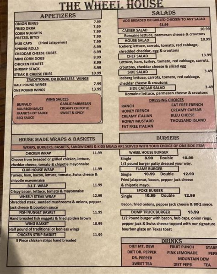 Explore The Wheel House in Poseyville: Menu, Reviews & More!