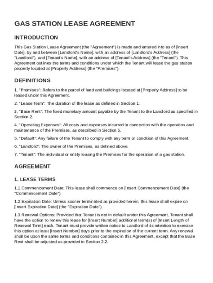 Gas Station Lease: Your Guide to Opportunities & Profits!