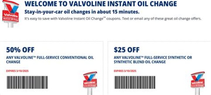 Valvoline Oil Change Deals: $24.99 Synthetic & Coupons!