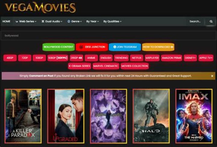 Vegamovies Alternatives in 2024: Stream Movies & Web Series Safely